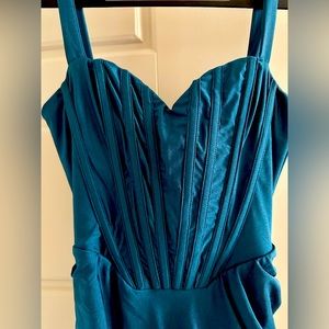 Miquela mini dress in teal